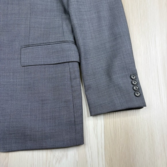 J. Crew Ludlow 4 Season Wool Suit Blazer Mens Size 40R Slim Fit Gray - Picture 7 of 14